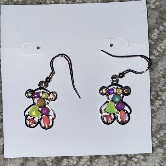Colorful bear earrings - Picture 1 of 1